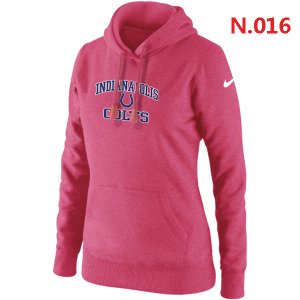 Women NEW Indianapolis Colts Heart & Soul Pullover Hoodie pink