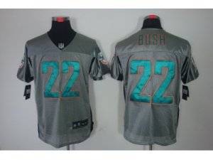 Nike NFL Miami Dolphins #22 bush grey jerseys[Elite shadow]