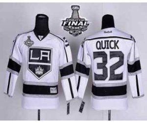 Youth nhl jerseys los angeles kings #32 quick white-black[2014 stanley cup]