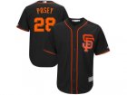 San Francisco Giants #28 Buster Posey Black Alternate 2017 Cool Base Jersey