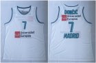 Real Madrid #7 Luka Doncic White Basketball Home Jersey 2017-18