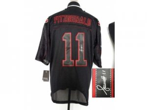 Nike jerseys arizona cardinals #11 larry fitzgerald black[Elite lights out signature]