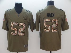 Nike Bears #52 Khalil Mack Olive Camo Salute To Service Limited Jersey