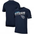 Tennessee Titans Nike Sideline Line of Scrimmage Legend Performance T Shirt Navy