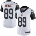 Women's Nike Cincinnati Bengals #89 Ryan Hewitt Limited White Rush NFL Jersey