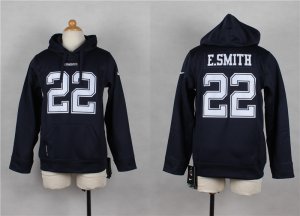 Nike Youth Dallas Cowboys #22 Emmitt Smith blue jerseys(Pullover Hoodie)