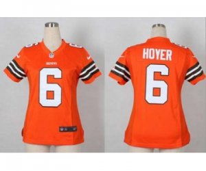 Nike women jerseys cleveland browns #6 hoyer orange