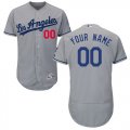 Los Angeles Dodgers Gray Collection Player Mens Flexbase Customized Jersey