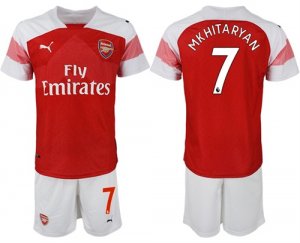 2018-19 Arsenal 7 MKHITARYAN Home Soccer Jersey