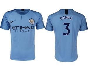 2018-19 Manchester City 3 DANILO Home Thailand Soccer Jersey