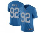 Nike Detroit Lions #92 Haloti Ngata Blue Throwback Mens Stitched NFL Limited Jersey