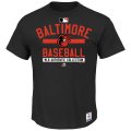 MLB Men's Baltimore Orioles Majestic Big & Tall Authentic Collection Property T-Shirt - Black