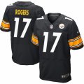 Mens Nike Pittsburgh Steelers #17 Eli Rogers Elite Black Team Color NFL Jersey