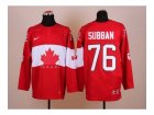 nhl jerseys team canada olympic #76 subban red[2014 new]