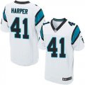 Nike Carolina Panthers #41 Roman Harper white Jerseys(Elite)