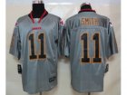 Nike NFL Kansas City Chiefs #11 Alex Smith Grey Jerseys(Lights Out Elite)