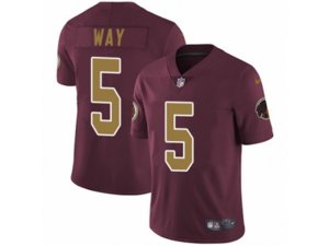 Youth Nike Washington Redskins #5 Tress Way Vapor Untouchable Limited Burgundy Red Gold Number Alternate 80TH Anniversary NFL Jersey