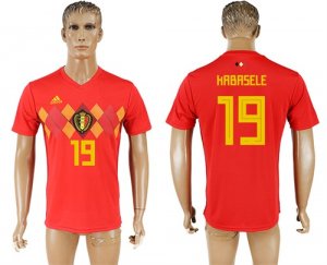 Belgium 19 KABASELE Home 2018 FIFA World Cup Thailand Soccer Jersey