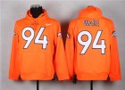 Nike Denver Broncos #94 DeMarcus Ware Orange jerseys(Pullover Hoodie)