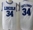 lincoln high school # 34 shuttleworth white jersey