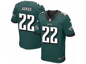 Mens Nike Philadelphia Eagles #22 Sidney Jones Elite Midnight Green Team Color NFL Jersey