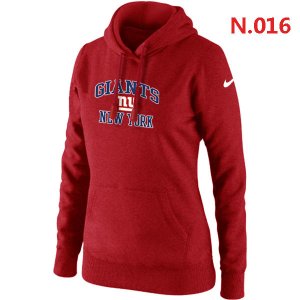 Women New York Giants Heart & Soul Pullover Hoodie red