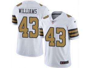 Mens Nike New Orleans Saints #43 Marcus Williams Limited White Rush NFL Jersey