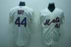 mlb new york mets #44 bay cream(blue strip)cool base