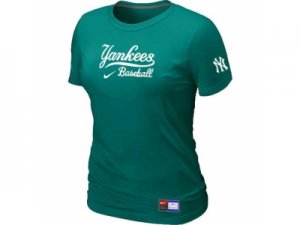 Women New York Yankees Nike L.Green Short Sleeve Practice T-Shirt