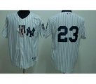 New York Yankees #23 Mattingly 2009 world series patchs white