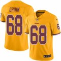 Mens Nike Washington Redskins #68 Russ Grimm Limited Gold Rush NFL Jersey