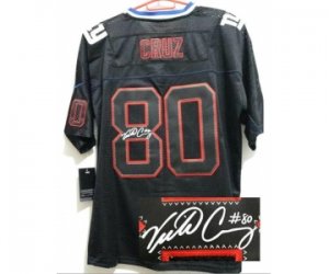 Nike jerseys new york giants #80 cruz black[Elite lights out signature]