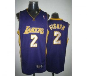 nba los angeles lakers #2 fisher regular purple