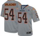 Nike Bears #54 Brian Urlacher Lights Out Grey With Hall of Fame 50th Patch NFL Elite Jersey