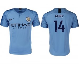 2018-19 Manchester City 14 BONY Home Thailand Soccer Jersey