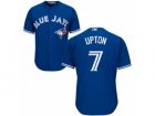 Youth Majestic Toronto Blue Jays #7 B.J. Upton Authentic Blue Alternate MLB Jersey