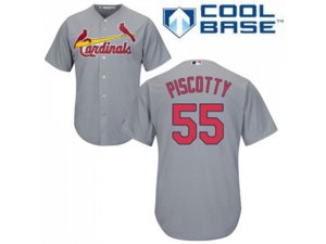 Youth St.Louis Cardinals #55 Stephen Piscotty Grey Cool Base Stitched MLB Jersey