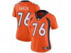 Women Nike Denver Broncos #76 Max Garcia Vapor Untouchable Limited Orange Team Color NFL Jersey