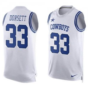 Nike Dallas Cowboys #33 Tony Dorsett White Men\'s Stitched NFL Limited Tank Top Jersey
