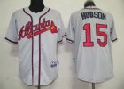 MLB Atlanta Braves #15 Hudson Grey