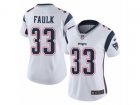 Women Nike New England Patriots #33 Kevin Faulk Vapor Untouchable Limited White NFL Jerse