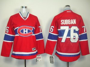 women nhl jerseys montreal canadiens #76 subban red