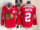 NHL Chicago Blackhawks #2 Duncan Keith Red Practice 2015 Stanley Cup Champions jerseys