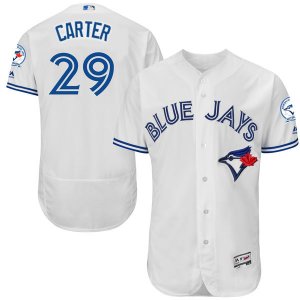 2016 Men Toronto Blue Jays #29 Joe Carter White Flexbase Authentic Collection Player Jersey