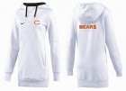 Women Chicago bears Logo Pullover Hoodie-066