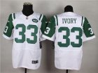 Nike new york jets #33 Chris Ivory white jerseys[Elite]