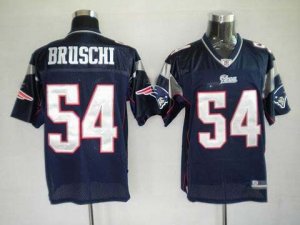 nfl new england patriots #54 bruschi dk.blue