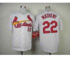 mlb jerseys st. louis cardinals #22 matheny white