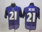 Nike Baltimore Ravens #21 Webb purple Elite Jerseys