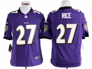 Nike baltimore ravens #27 ray rice purple Game Jerseys